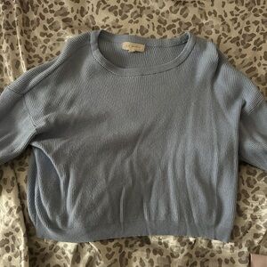 pacsun blue cropped sweater